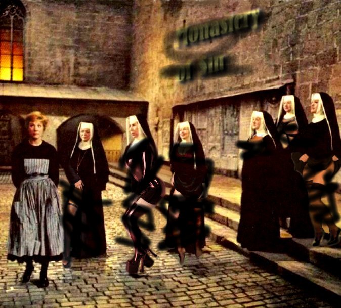 nunnor med kläder på